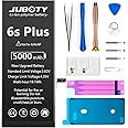 [5000mAh] Battery for iPhone 6sPlus, JUBOTY New Upgraded Li-Polymer Higher Capacity 0 Cycle Battery Replacement for iPhone 6sPlus Model A1634 A1687 A1699 with Complete Professional Repair Tool Kit