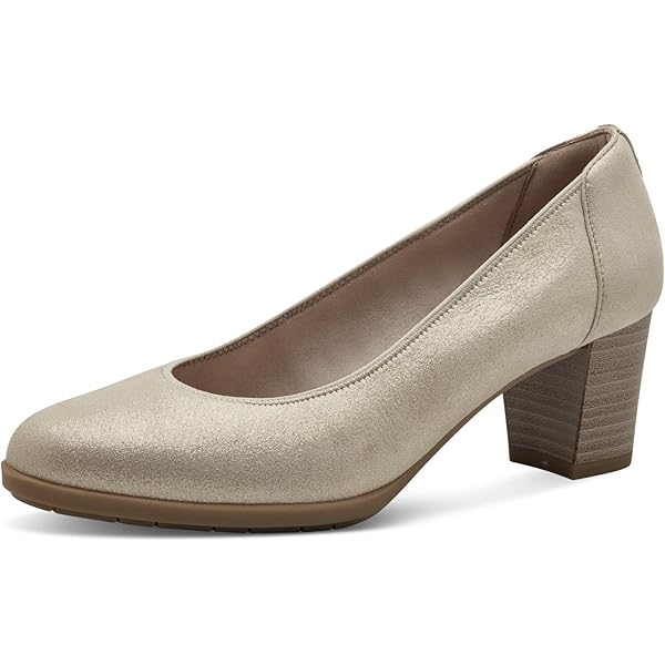 Escarpins Tamaris à Talon Bloc Avec Bride - Modèle 1-22409-45 - Talon 85 Mm, Semelle Antislide - Pour Femmes, élégant Et Confortable