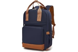 Kono Ryggsäck för Kvinnor, Laptopväska 15,6 Tum | Vattentät, Stöldsäker, Stor Kapacitet, För Arbete, Skola & Resor, Djupblå/B