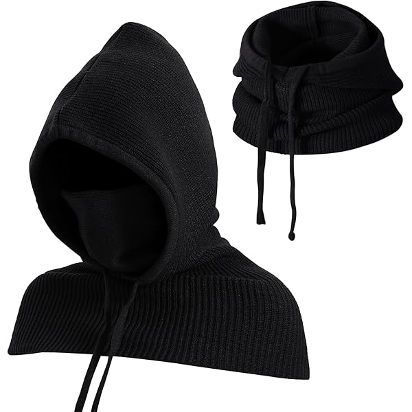 Margarines hooded scarf マフラー black hood scarf - Black | Weekday EU