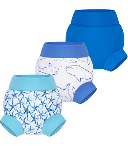 Couche De Bain Happy Nappy Splash About Pour Bébé 6-12 Mois - Néoprène Souple, étanche Et Confortable - 11