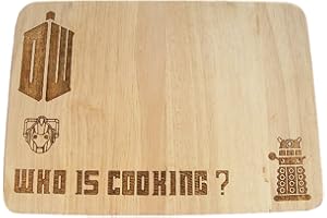 FASTCRAFT Doctor WHO Dalek Tardis Cybermen Inspirado Regalo IDEA Madera dura Cortar Cortar Queso Tablero