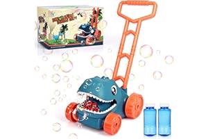 APRITSCE Kosiarka do baniek mydlanych dla dzieci, maszyna do baniek mydlanych, maszyna do robienia baniek mydlanych, na lato, zabawka ogrodowa, zabawka outdoorowa od 1, 2, 3 lat