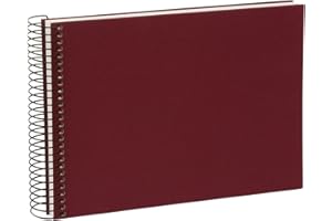‎GOLDBUCH goldbuch Spiralalbum Bella Vista, Erinnerungsalbum aus Leinen mit Spiralbindung, Fotoalbum mit 40 weiße Seiten, Fotobuch zum Einkleben, Foto Album, Bordeaux, ca. 24 x 17 x 2,8 cm