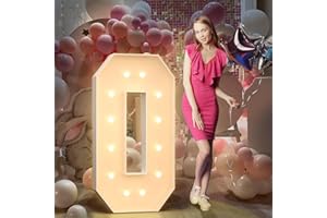 MIXIFOX Gigantische Leuchtende Buchstaben Deko Geburtstag,Hochzeitstag,Deko Buchstaben LED Buchstaben,Buchstabe O