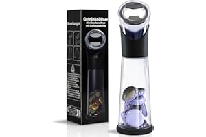 Aomaic Große Flaschenöffner mit Auffangbehälter, Geschenke für Männer Bieröffner Lustig, Bierflaschenöffner Bier geschenk, Kronkorken-Sammler für Bier Bar Küche im Freien