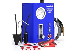MRCARTOOL MR CARTOOL Machine à Fumée Automotive avec Indicateur de Pression et Débitmètre de Fumée et Pompe à Air, EVAP Machine à Fumée pour Véhicules, DC 12V Détection de Fuites de Fumée de Carburant