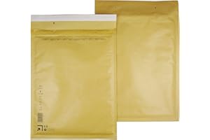 GLOBAL PACK 25 Stück Luftpolsterumschläge Luftpolstertaschen Versandtaschen 8/H 290x370 mm braun