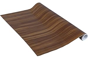 Venilia Pellicola adesiva, Noce aspetto legno marrone, 45cm x 1,5m, Spessore 95μ, Pellicola autoadesiva per mobili o cucina, carta da parati, PVC senza ftalati, Prodotto in UE