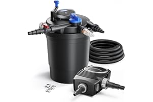 SunSun Set per laghetti Filtro CPF-10000 12000l 11W UVC Pompa NEO3800 Tubo