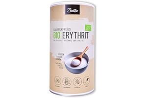 ‎KALORIENFREIE BIOSUßE Bio Erythrit 800g kalorienfreie Biosüße - kalorienfreier Kristallzuckerersatz, Vegane & zahnfreundliche Zucker Alternative - zuckerfrei 0 kcal, biologisch, glutenfrei