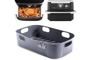 GOODPEJINE Molde Silicona Freidora de Aire para Ninja AF500EU, COSORI 10L, Rectangular Accesorios Freidoras de Aire para Ninja AF500EUCP 10,4L, Reutilizable Moldes Silicona Air Fryer sin Aceite