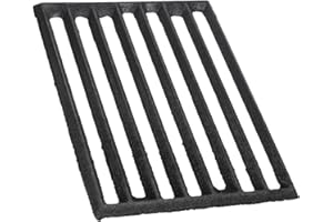 TOYANDONA Metal Fire Grate for Wood Burner Stove 8.6 Inch Cast Iron Fireplace Grate with Thickened Channel Design for Efficient Burning of Wood and Coal