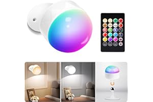 AHJ Lampadina ricaricabile con batteria, lampadina ricaricabile E27 a variazione cromatica con telecomando, lampadine ricaricabili USB-C con funzione di temporizzazione