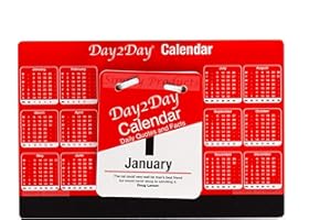 SIMPLY PRODUCTS 2026 Day to Day Desk Top Stand Up Tear Off Block Calendar/Planner - Daily Quotes & Facts (Stand Alone Calendar SMP3868)