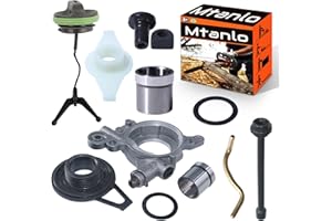 Mtanlo Pompa Olio per Husqvarna 362 365 371 372 385 390 Parti di Ricambio 503521305 50352130 Motosega,Pompa Olio Kit con Tiranteria Dell'acceleratore Tubo Dell'olio Rondella Maniglia