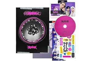 JYP Ent. - Stray Kids - -Rock-STAR (Strandard - ROLL Ver.) Photobook + CD-R + Photocard + Panorama Mini Poster + Unit Photocard + Sticker + 2 Pin Badges + 5 Extra Photocards