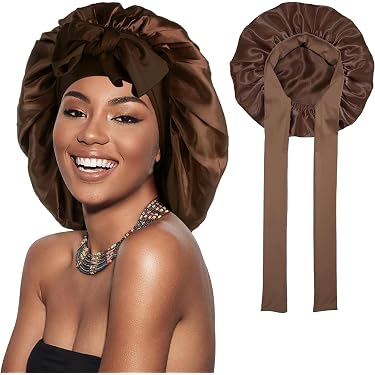 New Age Devi Duschkappe Für Volle Haare – Wasserabweisend, Durchmesser 30 Cm, Elastisch, Wiederverwendbar, Leopardenprint Braun