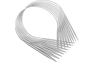 Coopay Lot de 9 Aiguilles à Tricoter Circulaires en Acier Inoxydable 80cm - Aiguilles Circulaires Tricot 2,0 mm, 2,5 mm, 3,0 mm, 3,5 mm, 4,0 mm, 4,5 mm, 5,0 mm, 5,5 mm, 6 mm, Tricot en Rond
