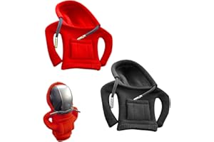 JEZIORO 2Pcs Gear Stick Hoodie,Gearstick Hoodie Car Gear Shift Cover,Mini Lever Knob Accessories,Universal Shifter Handle Sweatshirt Protection Covers,Auto Knobs Gifts for Men,Novelty Design Vehicle Lnterior