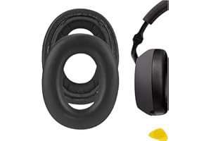 Geekria QuickFit wymienne nauszniki do słuchawek Bowers & Wilkins PX7, nauszniki, nauszniki, części naprawcze (czarne)