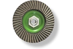 2.0 OUTILLAGE CARRELEUR ARTISAN FRANÇAIS Disque Diamant à Lamelles 125mm - Coupe & Finition Carrelage, Grès Cérame, Pierre - Outillage Carreleur 2.0 (Grain 60)