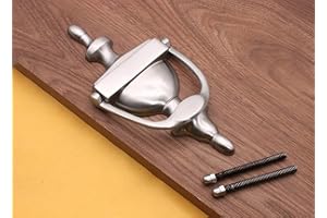 INFINITY DECOR Llamador de puerta de 15 o 20 cm estilo urna victoriana UPVC puertas de madera satinado/cromo/latón (200 mm), cromo satinado)