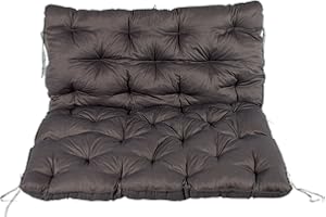 Meerweh Palettenkissen mit Rückenlehne Auflage für Europalette, grau, 120 x 140 x 10 cm, 74089