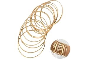 WNV 14pcs Gold Bracelet Set for Women Indian Costume Jewellery Set Gold Bangles Sparkly Wrist Cuffs Bracelets for Women Girls