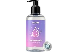 BYPLAY Lubricante Base Agua Intimo Hipoalergénico - Gel Hidratante Femenino Sin Parabenos ni Siliconas Compatible con Preservativos Juguetes Masajes Sensuales Parejas Piel Suave Sin Perfume 200ml