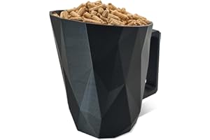 GranuleBox - Pelle à Granule - Capacité de 1 kg - Imprimée en 3D - Fabriquée en France (Noire - 1kg)