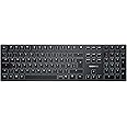 CHERRY KW X ULP, Ultra-Flat Mechanical High-End Keyboard, UK Layout (QWERTY), Wireless Multi-Device Keyboard for up to 4 Devices, Rechargeable, Black