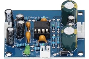 NATUDECO Module De Préampli à Puce NE5532, Carte De Préamplificateur Audio Améliore la Clarté Et la Dynamique du Son Avec une Carte De Préamplificateur Audio Fiable Pour les Passionnés D'audio