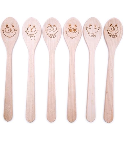 Set 9 Pezzi Utensili Da Cucina In Legno Di Faggio Tuuli - Cucchiai E Spatole Naturali Per Chef - Foto 13