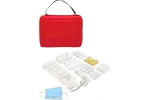 4BUSINESS EVA Kfz Verbandtasche rot neutral | Verbandskasten für Auto | Inhalt nach DIN 13164:2022-02 | neueste Norm