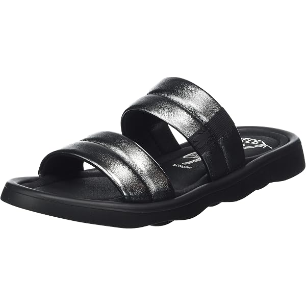 FLY LONDON WOMEN'S BOCY409FLY WEDGE SLIP-ON SANDAL-BLACK-sz. 37 NEW in
