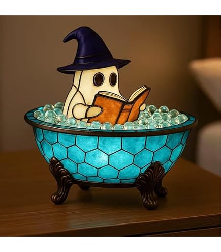 Lampe Carrousel Fantôme Flottante - Décoration Halloween Éclairage D'Ambiance - Rechargeable - 4