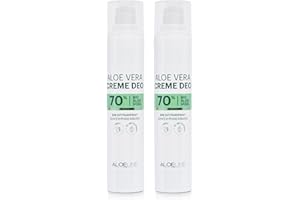 ‎ALOE LINE Aloe Vera Creme Deo - Antitranspirant - enthält 70% Bio Aloe Vera & Allantoin - Schutz & Pflege für die Haut - Damen & Herren Deo - langanhaltende Frische - VEGAN / 2er Pack (2 x 50 ml)