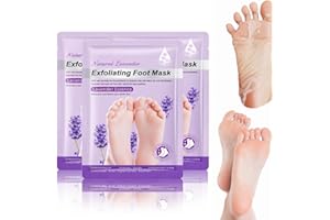 Tbeautfave Foot Peel Mask 3 Pack, Foot Mask Exfoliating Foot Mask Feet Hard Skin Remover Moisturising Socks Callus Remover Foot Mask Foot Skin Repair Socks Foot Spa Socks Foot Care
