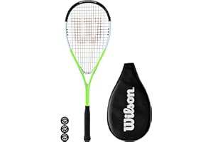 RACKETWORLD Wilson Blade XP Raquette de squash avec housse de protection Wilson et 3 balles de squash