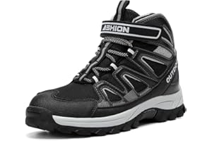 ELAPHURUS Dziecięce buty zimowe, dla chłopców, buty trekkingowe, z ciepłą podszewką, buty śniegowe, dla dziewcząt, buty trekkingowe