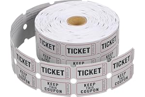 Gadpiparty 1rouleau Tickets De Tombola Multi-fonctionnels Billets Papier Pour Événements Concerts Et Activités De Billets Perforés Pour Raffles Et Festivités