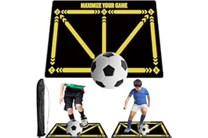 YOUYIKE Tappetino da Calcio per Allenamento, Borsa Portaoggetti, 60 x 90 cm Tappetino Calcio, Silenzioso, Antiscivolo per Allenamento, Regali per gli Appassionati E Bambino di Calcio