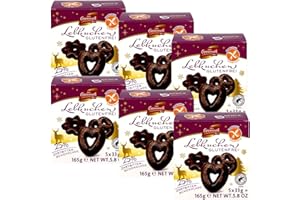 ZAMA4ZINGO Coppenrath Lebkuchen Glutenfrei 165g | Zartbitterschokolade 5 Stück einzeln verpackt. (6er Pack)