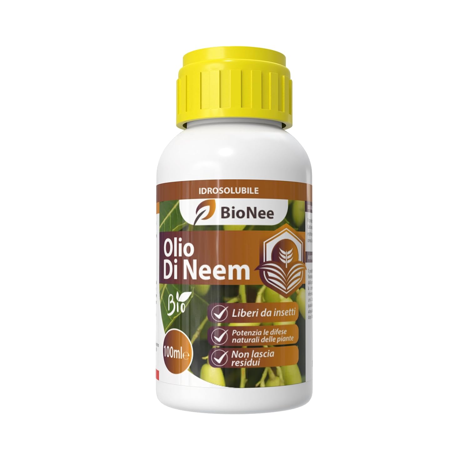 Olio di Neem - insetticida naturale Concentrato - biologico solubile in acqua (100 ml)