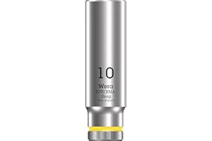 Wera 05004507001 Chiave a Bussola 1/4", Giallo Brillante, 10.0 mm