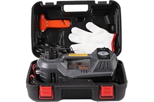 ROGTZ Hydraulic Car Jack Kit - 5 Ton Vehicle Car Lift with Integrated Air Pump 4 in 1 Vehicle Truck Trailer Floor Jack Stand Emergency First Aid Tire Repair Tool Kit