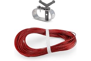 SPRHR Drahtseil Spanner, Drahtspanner, Drahtspannseil für Poolplanen, Durchmesser 2 mm, Länge 30.5 m, Pool Planen Befestigung, zur Sicherung von Poolabdeckungen im Winter