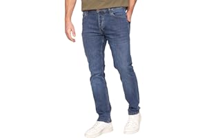 Kandor Mens Jeans – Regular fit Denim Pants for Men UK, Stretchy Cotton Men’s Jean with Straight Leg, Classic Jeans in Black, Dark, mid and Light Blue wash