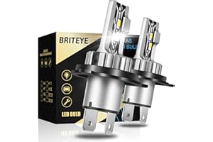 Briteye Bombillas H4 LED 6000K Luz Blanca Para Faros de Coche (2pcs)